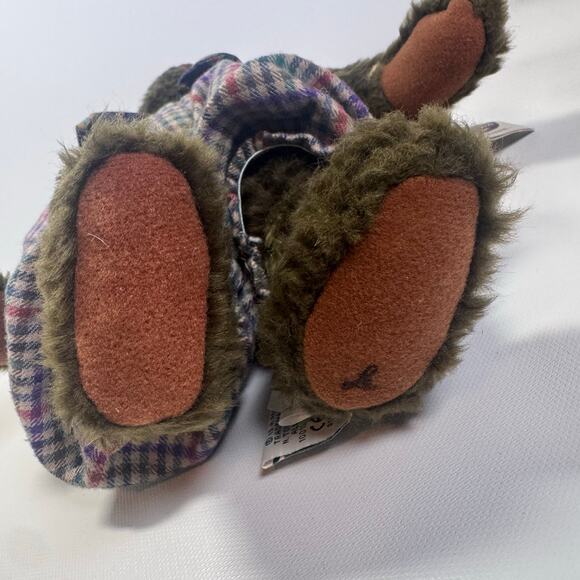 VINTAGE Cottage Collectibles Wooster Plush Toy TEDDY BEAR Ganz overalls TAGGED - Picture 6 of 7